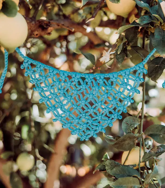 Bandana blue - Macrame